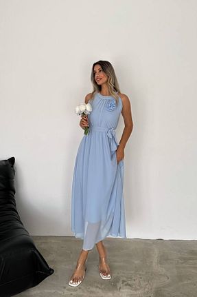 لباس آبی زنانه بافتنی Neşeli Butik - کد 842119680
