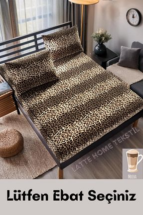 ست ملحفه دونفره قهوه ای پنبه ای LATTE TEKSTİL - کد 865447202