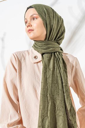 شال خاکی زنانه پلی استر JAWEL - کد 865452585