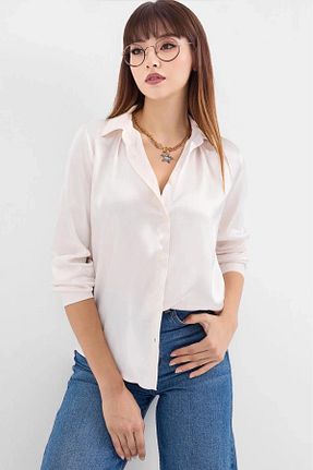 پیراهن حجاب بژ زنانه رگولار hazelin - کد 865449798