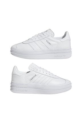 کفش اسنیکر سفید زنانه بند دار adidas - کد 801390166