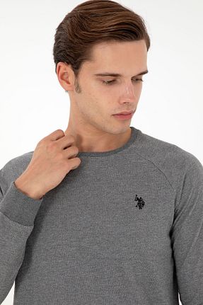 سوئیشرت طوسی مردانه ساده U.S. Polo Assn. - کد 865458256