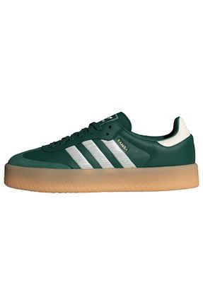 کفش اسنیکر سبز زنانه بند دار adidas - کد 827022046
