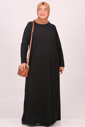 لباس سایز بزرگ مشکی زنانه مخلوط پلی استر Eslina - کد 767382272