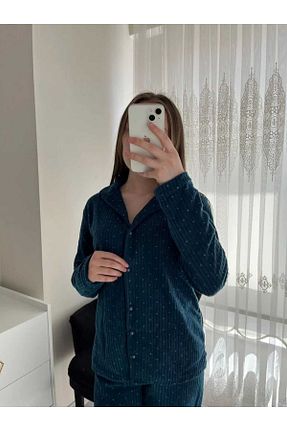 ست لباس راحتی آبی زنانه Kalp Lena Homewears - کد 865459782