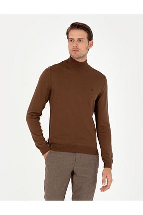 پلیور قهوه ای مردانه ساده Pierre Cardin - کد 856859189