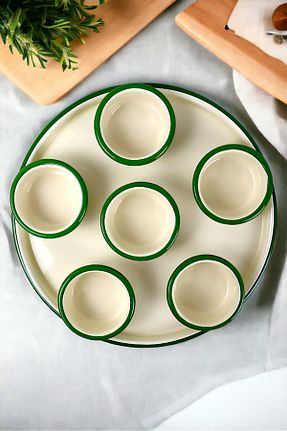 سرویس قهوه خوری سبز 6 نفره İnci Emaye - کد 865469071