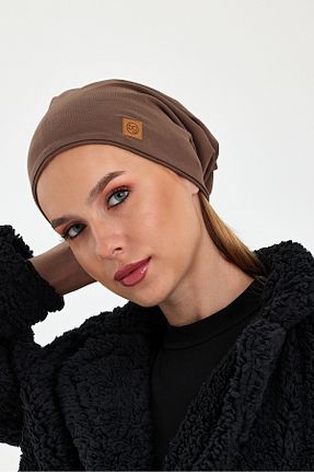 کلاه پشمی قهوه ای زنانه پنبه ای Butikgiz - کد 865467466