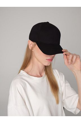 کلاه مشکی زنانه پنبه ای ŞapkaMania - کد 865477148