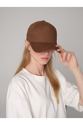کلاه قهوه ای زنانه پنبه ای ŞapkaMania - کد 865477151