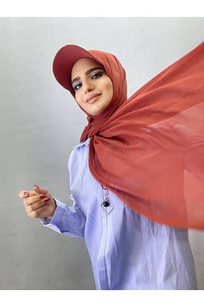 شال نارنجی زنانه شیفون ALDAİR - کد 865478602