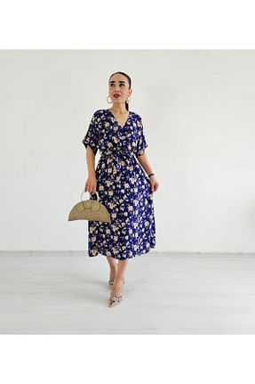 لباس سرمه ای زنانه بافتنی Altı Üstü Butik - کد 865492617