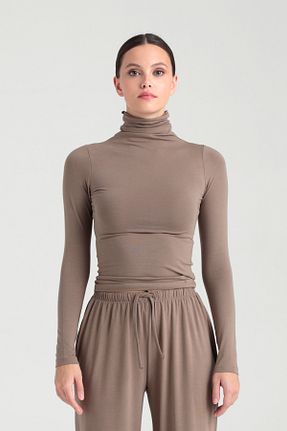 بلوز بژ زنانه ساده SHEISMONO - کد 368173729