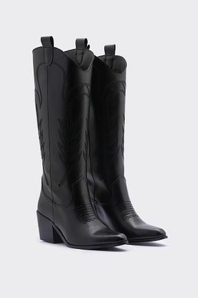 چکمه مشکی زنانه پاشنه متوسط (5-9 سانتی متر) SHOEMARK - کد 865510911