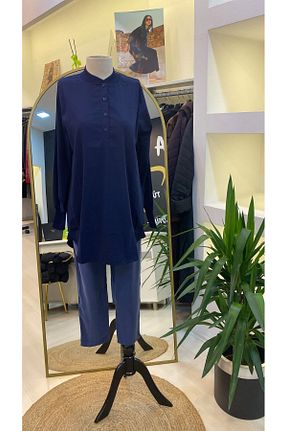 کت حجاب سرمه ای زنانه 3/4 Boy Invee - کد 865508520