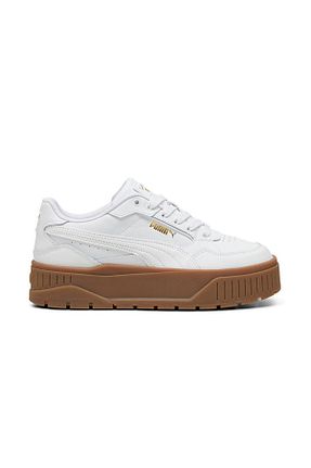 کفش اسنیکر سفید زنانه بند دار Puma - کد 865510479