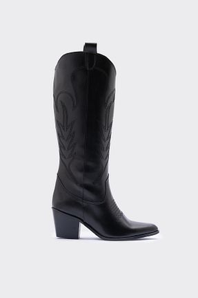 چکمه مشکی زنانه پاشنه متوسط (5-9 سانتی متر) SHOEMARK - کد 865510911