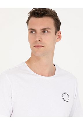 تیشرت سفید مردانه رگولار Pierre Cardin - کد 865524560