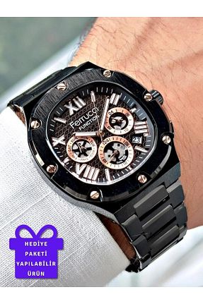 ساعت مچی مشکی مردانه 42 میلی متر Ferrucci - کد 865508670