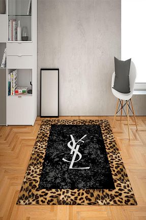 فرش مشکی زیره ضد لغزش Doruklar Home Collection - کد 752152453