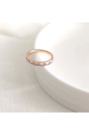 انگشتر جواهر صورتی زنانه زیرکن Güler Yüzlü Silver - کد 835495838