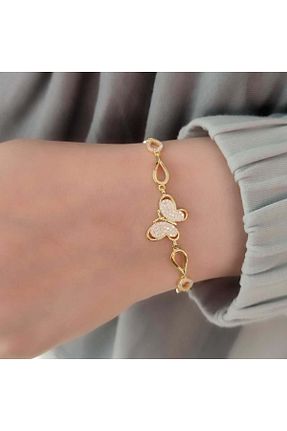 دستبند نقره طلائی زنانه 925 عیار Güler Yüzlü Silver - کد 143347251