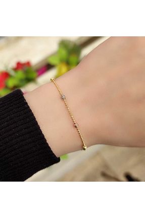 دستبند نقره طلائی زنانه 925 عیار Güler Yüzlü Silver - کد 104108237
