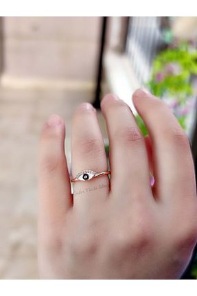 انگشتر نقره طلائی زنانه زیرکن Güler Yüzlü Silver - کد 89414198