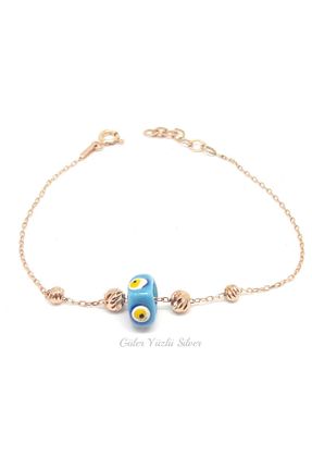 دستبند نقره طلائی زنانه 925 عیار Güler Yüzlü Silver - کد 74900101