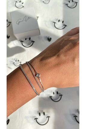 دستبند استیل (فولاد) زنانه استیل (فولاد) GAMZE - کد 865575075