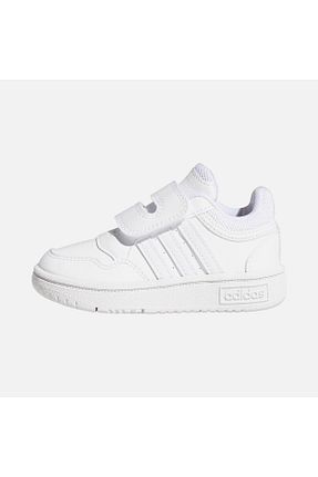 کفش اسنیکر سفید بچه گانه چسبی adidas - کد 313137760