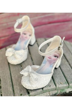 کفش پاشنه بلند کلاسیک سفید بچه گانه پارچه Surpie Shoes - کد 865575785