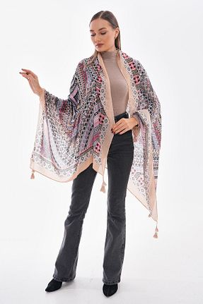 شال بژ زنانه پلی استر Axesoire - کد 865581826