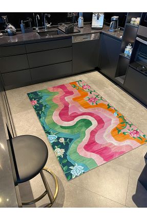فرش رنگی قابل شستشو Rugs Modern Halı - کد 865583214