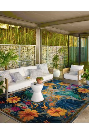 فرش رنگی قابل شستشو Rugs Modern Halı - کد 865582890