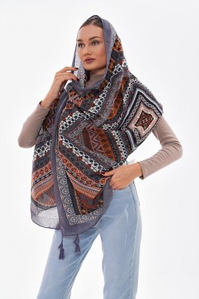 شال طوسی زنانه پلی استر Axesoire - کد 865581703