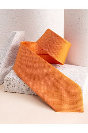 کراوات نارنجی مردانه پلی استر Pierre Cardin - کد 829657626