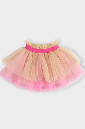 دامن صورتی بچه گانه بافتنی Panço - کد 795855034
