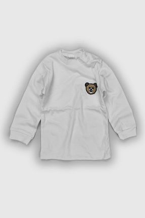 بادی سفید بچه گانه یقه دوچرخه Peki - کد 683001021