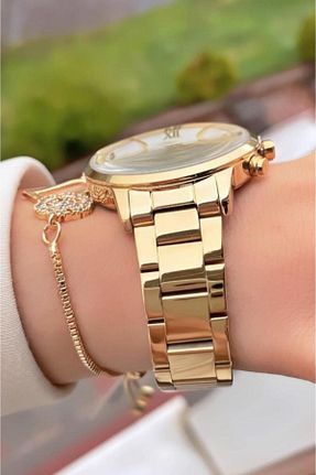 ساعت مچی طلائی زنانه 36-40 میلی متر Daniel Klein - کد 865697470