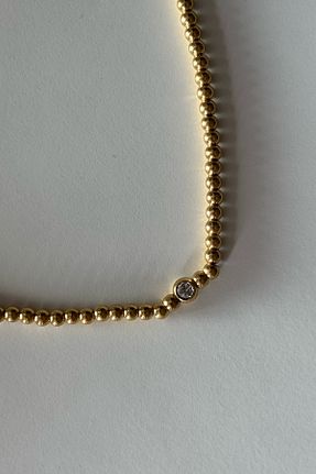 گردنبند استیل ( فولاد ) طلائی زنانه استیل ضد زنگ Beca Atelier - کد 865630579