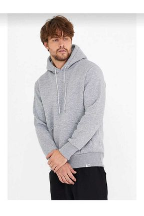 سوئیشرت طوسی زنانه ساده KUN SPORTSWEAR - کد 772592067