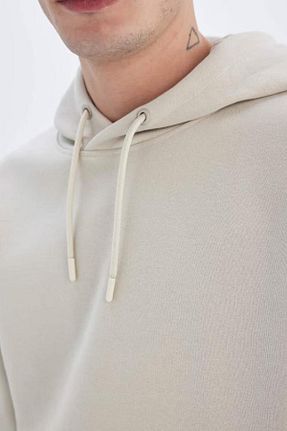 سوئیشرت طوسی مردانه ساده Defacto - کد 849691195