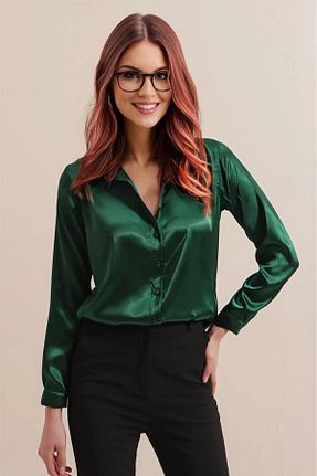 پیراهن حجاب سبز زنانه رگولار hazelin - کد 865706287