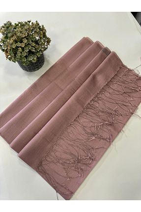 شال صورتی زنانه ابریشم Ela Şal - کد 845156998