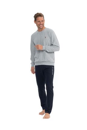ست لباس راحتی خاکی مردانه طرح دار U.S. Polo Assn. - کد 856039381