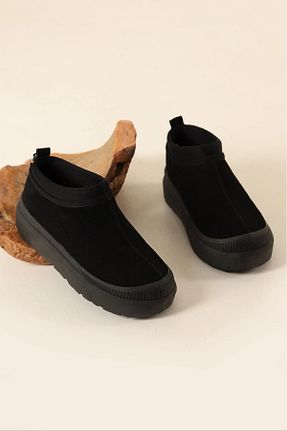 بوت / نیم بوت مشکی زنانه چرم مصنوعی POLENS - کد 865782176