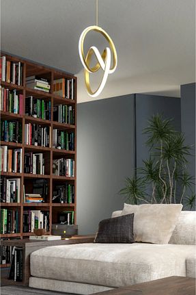 لوستر طلائی آلومینیوم Lambadar - کد 866307577