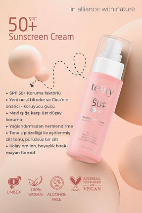 کرم ضد آفتاب صورت SPF 50 + tefity - کد 838299275