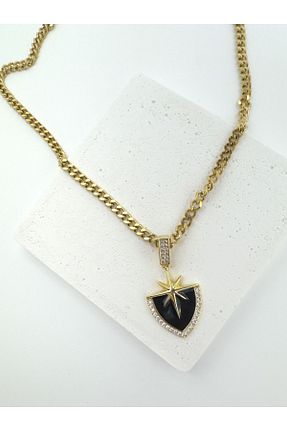 گردنبند استیل ( فولاد ) طلائی زنانه استیل ضد زنگ Inure Jewelry - کد 858131835
